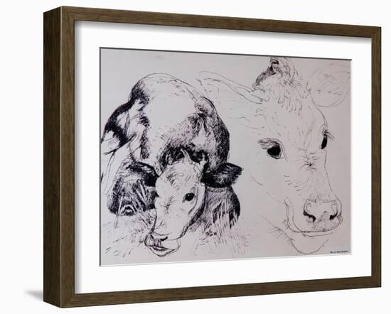 Calves, Gt Garnetts II-Brenda Brin Booker-Framed Giclee Print