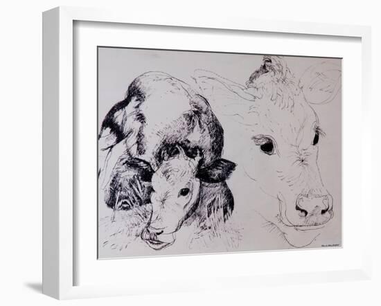 Calves, Gt Garnetts II-Brenda Brin Booker-Framed Giclee Print