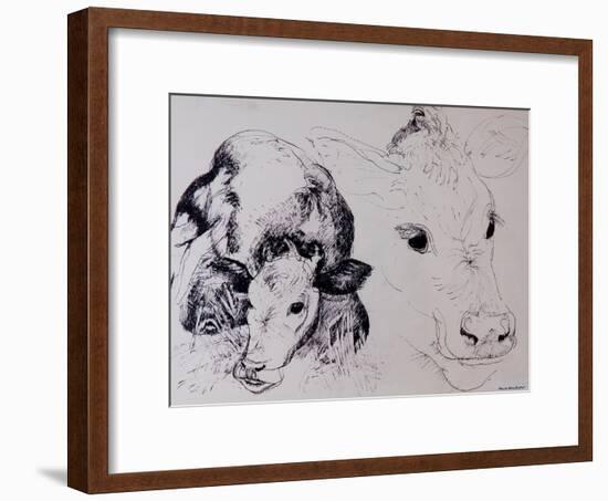 Calves, Gt Garnetts II-Brenda Brin Booker-Framed Giclee Print