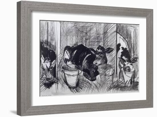 Calves-Brenda Brin Booker-Framed Giclee Print