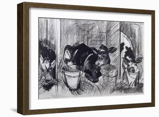 Calves-Brenda Brin Booker-Framed Giclee Print