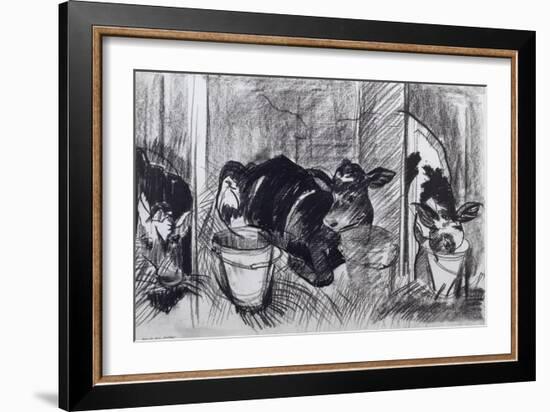 Calves-Brenda Brin Booker-Framed Giclee Print