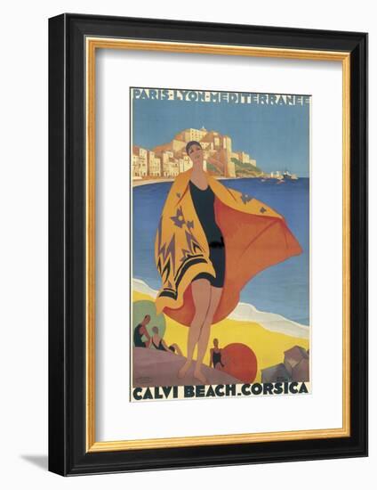 Calvi Beach, Corsica-null-Framed Photographic Print