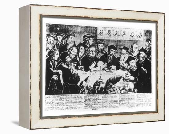 Calvin and Luther-null-Framed Premier Image Canvas