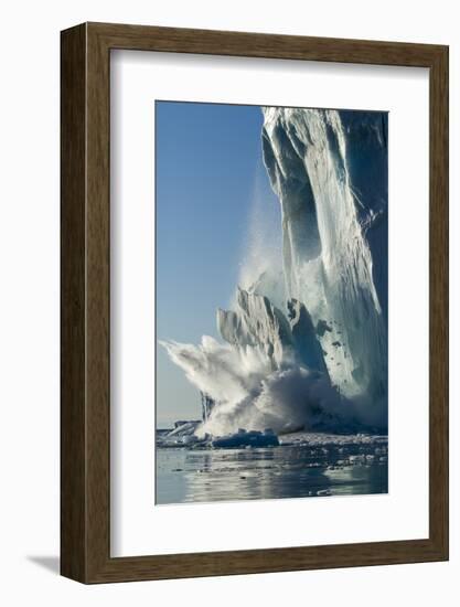 Calving Iceberg in Disko Bay in Greenland-null-Framed Photographic Print