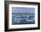 Calving icebergs in Jokulsarlon Glacier Lagoon in south Iceland-Chuck Haney-Framed Photographic Print