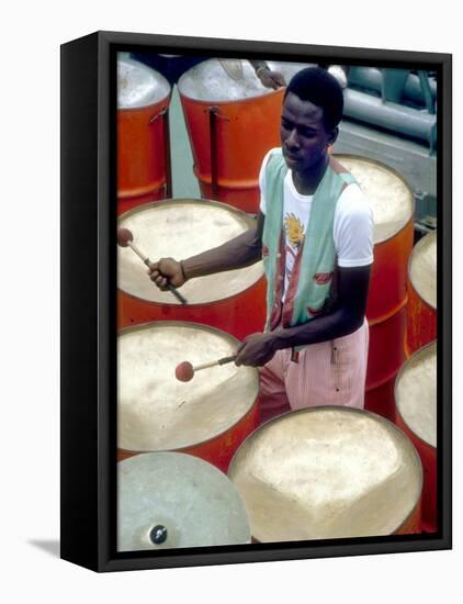 Calypso Band Cats n' Jama, Tobago, Caribbean-Greg Johnston-Framed Premier Image Canvas