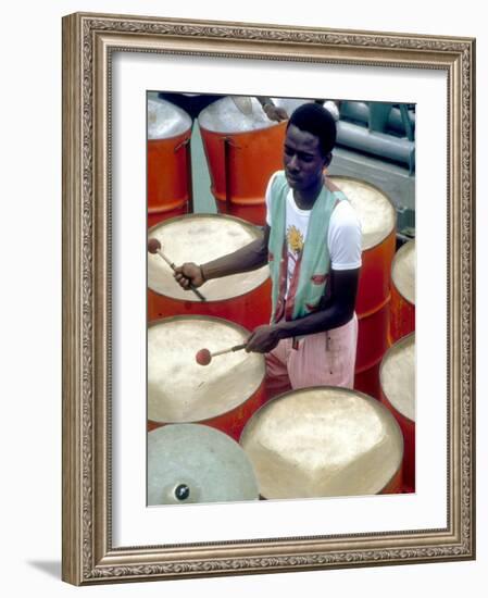 Calypso Band Cats n' Jama, Tobago, Caribbean-Greg Johnston-Framed Photographic Print