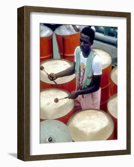 Calypso Band Cats n' Jama, Tobago, Caribbean-Greg Johnston-Framed Photographic Print