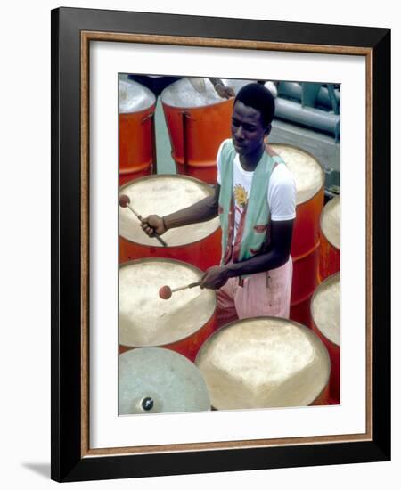 Calypso Band Cats n' Jama, Tobago, Caribbean-Greg Johnston-Framed Photographic Print