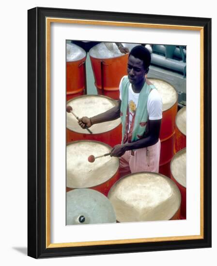 Calypso Band Cats n' Jama, Tobago, Caribbean-Greg Johnston-Framed Photographic Print