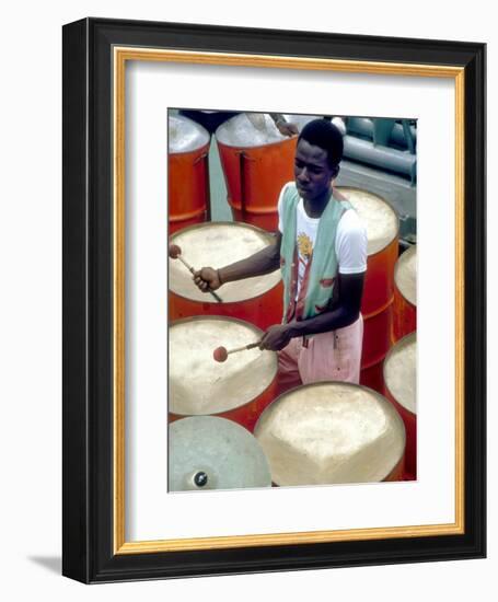 Calypso Band Cats n' Jama, Tobago, Caribbean-Greg Johnston-Framed Photographic Print