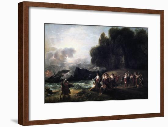 Calypso's Reception of Telemachus and Mentor, 1801-Benjamin West-Framed Giclee Print