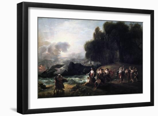Calypso's Reception of Telemachus and Mentor, 1801-Benjamin West-Framed Giclee Print