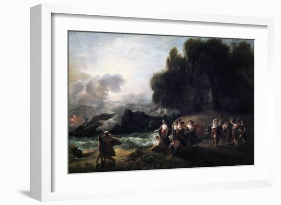 Calypso's Reception of Telemachus and Mentor, 1801-Benjamin West-Framed Giclee Print