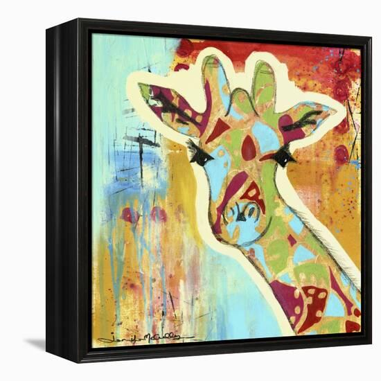 Calypso the Giraffe-Jennifer McCully-Framed Premier Image Canvas