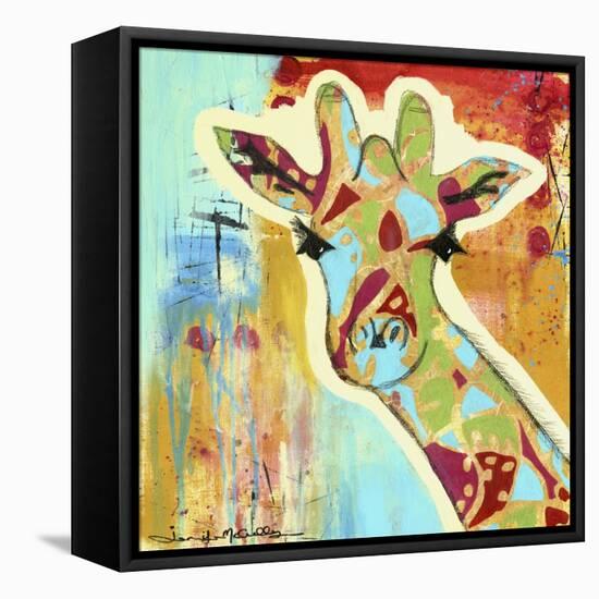 Calypso the Giraffe-Jennifer McCully-Framed Premier Image Canvas