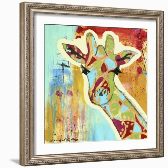 Calypso the Giraffe-Jennifer McCully-Framed Giclee Print