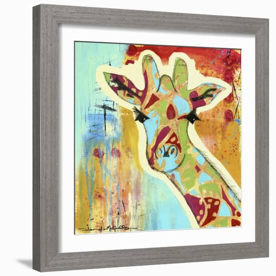 Calypso the Giraffe-Jennifer McCully-Framed Giclee Print