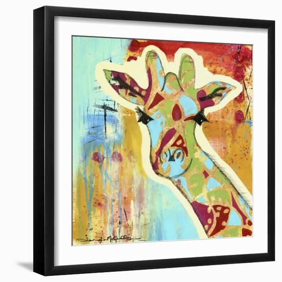 Calypso the Giraffe-Jennifer McCully-Framed Giclee Print