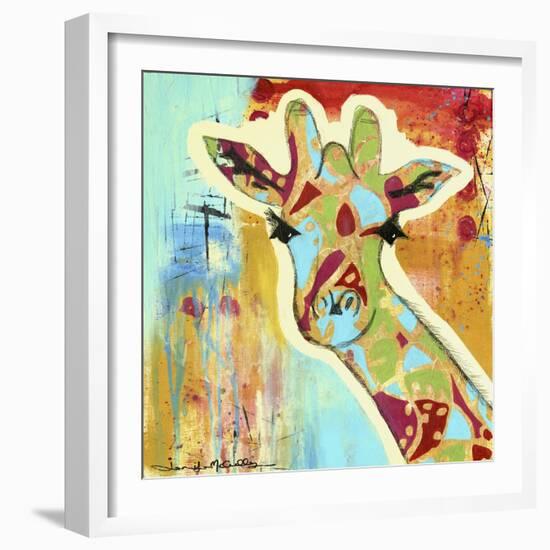 Calypso the Giraffe-Jennifer McCully-Framed Giclee Print