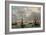 Camaret Dock-Eugène Boudin-Framed Art Print