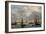 Camaret Dock-Eugène Boudin-Framed Art Print