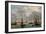 Camaret Dock-Eugène Boudin-Framed Art Print