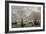 Camaret Dock-Eugène Boudin-Framed Art Print