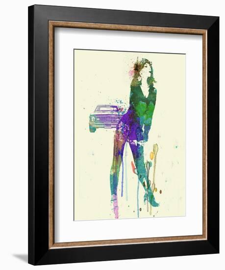 Camaro Girl-NaxArt-Framed Art Print