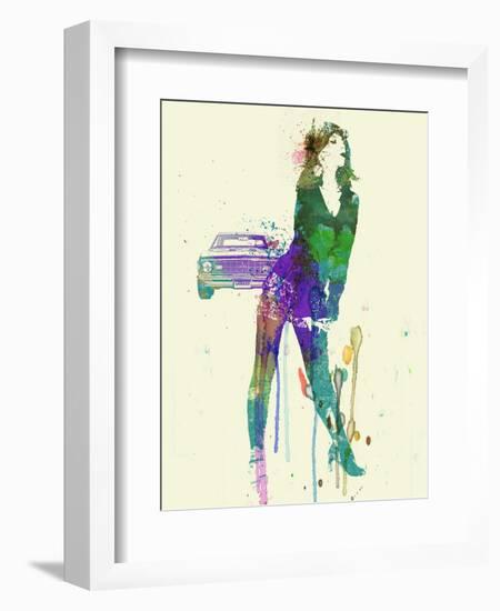 Camaro Girl-NaxArt-Framed Art Print