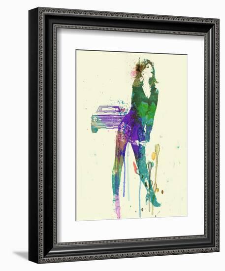 Camaro Girl-NaxArt-Framed Art Print