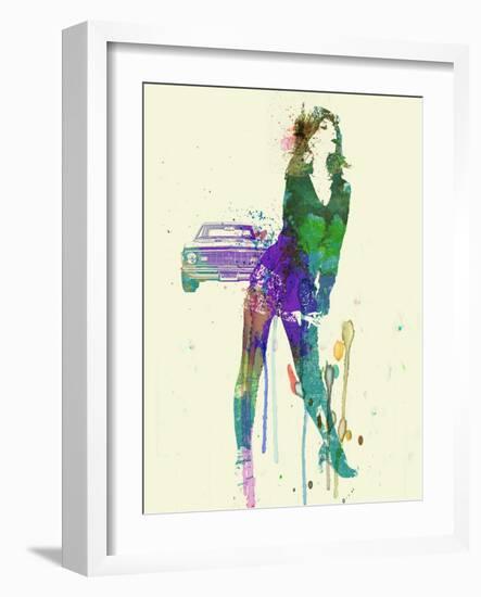 Camaro Girl-NaxArt-Framed Art Print