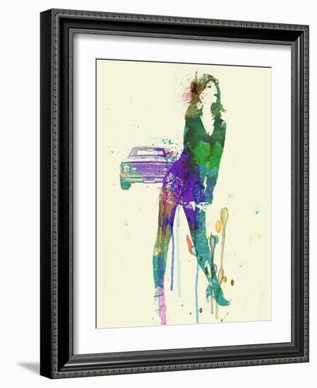 Camaro Girl-NaxArt-Framed Art Print