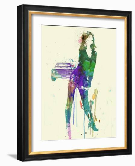 Camaro Girl-NaxArt-Framed Art Print