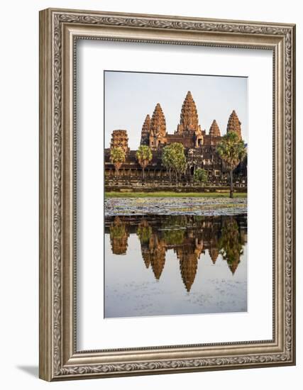 Cambodia, Angkor Wat, Siem Reap Province. the Magnificent Khmer Temple of Angkor Wat-Nigel Pavitt-Framed Photographic Print