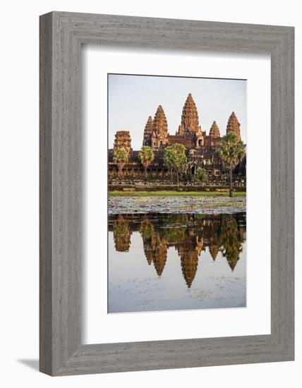 Cambodia, Angkor Wat, Siem Reap Province. the Magnificent Khmer Temple of Angkor Wat-Nigel Pavitt-Framed Photographic Print