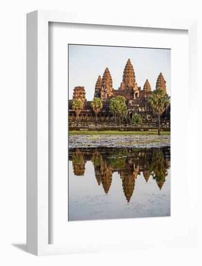 Cambodia, Angkor Wat, Siem Reap Province. the Magnificent Khmer Temple of Angkor Wat-Nigel Pavitt-Framed Photographic Print