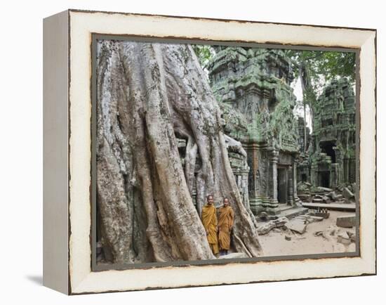 Cambodia, Siem Reap, Angkor, Ta Prohm Temple-Steve Vidler-Framed Premier Image Canvas