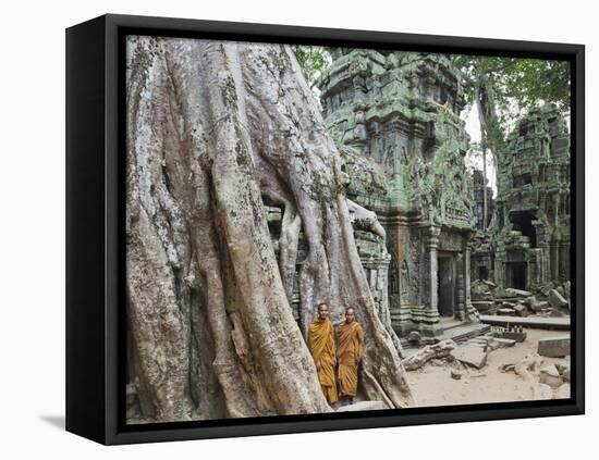 Cambodia, Siem Reap, Angkor, Ta Prohm Temple-Steve Vidler-Framed Premier Image Canvas