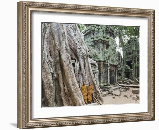 Cambodia, Siem Reap, Angkor, Ta Prohm Temple-Steve Vidler-Framed Photographic Print