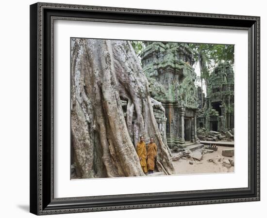 Cambodia, Siem Reap, Angkor, Ta Prohm Temple-Steve Vidler-Framed Photographic Print