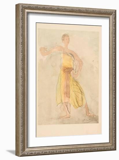 Cambodian Dancer, 1911 (Photogravure)-Auguste Rodin-Framed Giclee Print