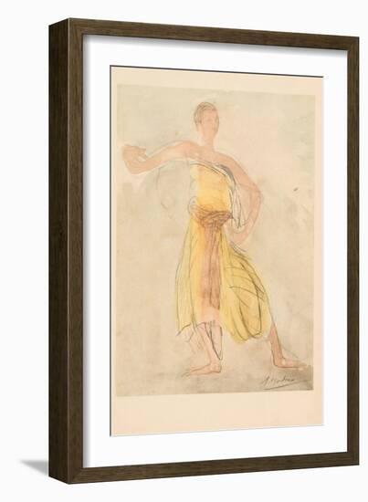 Cambodian Dancer, 1911 (Photogravure)-Auguste Rodin-Framed Giclee Print