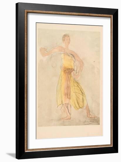 Cambodian Dancer, 1911 (Photogravure)-Auguste Rodin-Framed Giclee Print