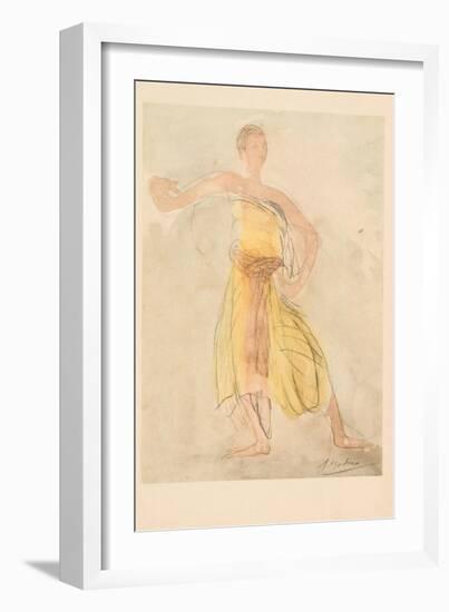 Cambodian Dancer, 1911 (Photogravure)-Auguste Rodin-Framed Giclee Print