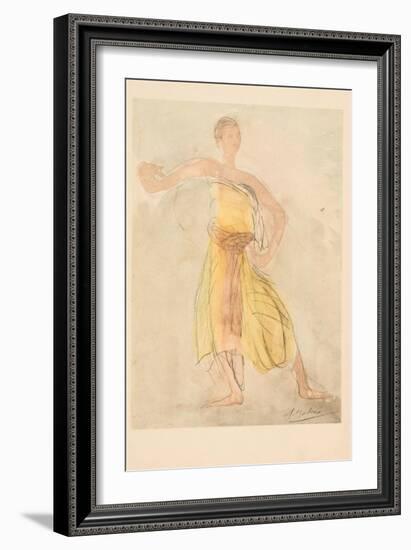 Cambodian Dancer, 1911 (Photogravure)-Auguste Rodin-Framed Giclee Print