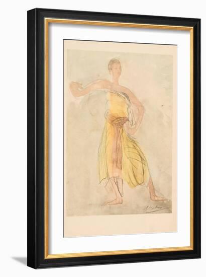 Cambodian Dancer, 1911 (Photogravure)-Auguste Rodin-Framed Giclee Print
