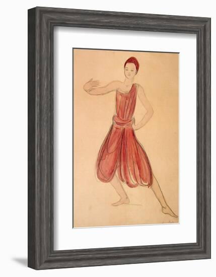 Cambodian Dancer-Auguste Rodin-Framed Art Print