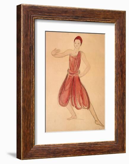 Cambodian Dancer-Auguste Rodin-Framed Art Print